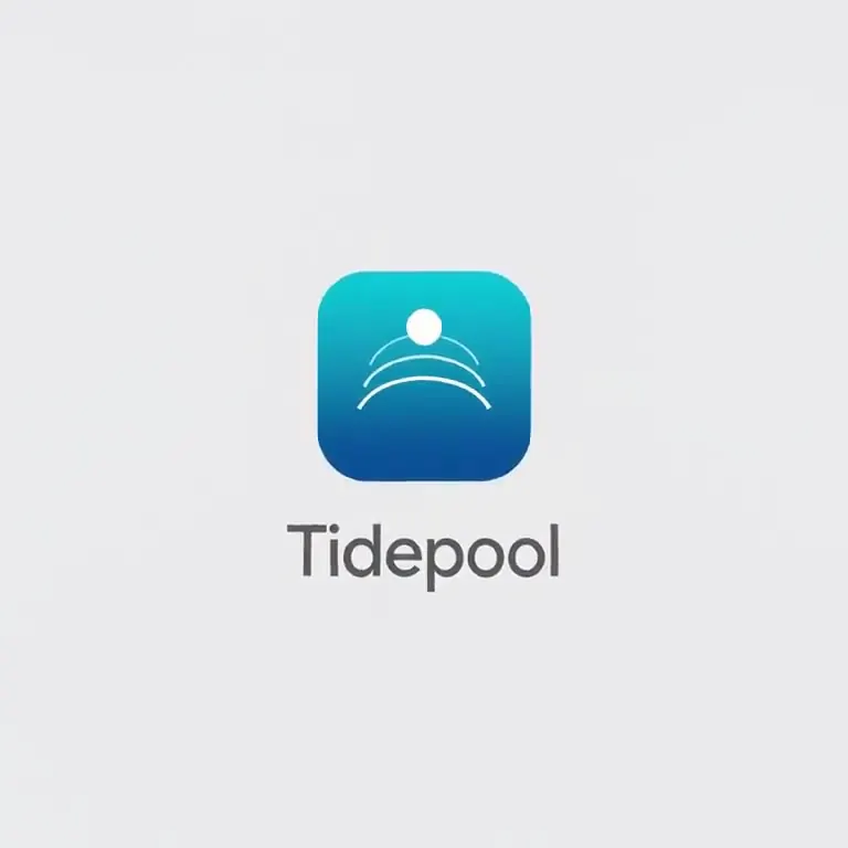 A frame of the Animated app icon, animating the invented Tidepool mark