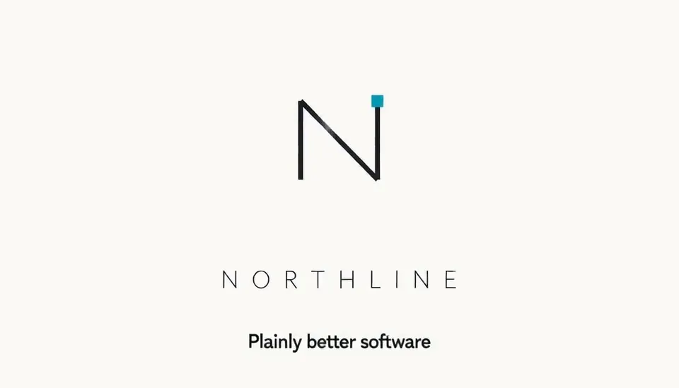 A frame of the Minimal logo animation for SaaS, animating the invented Northline mark